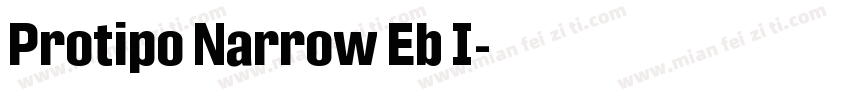 Protipo Narrow Eb I字体转换